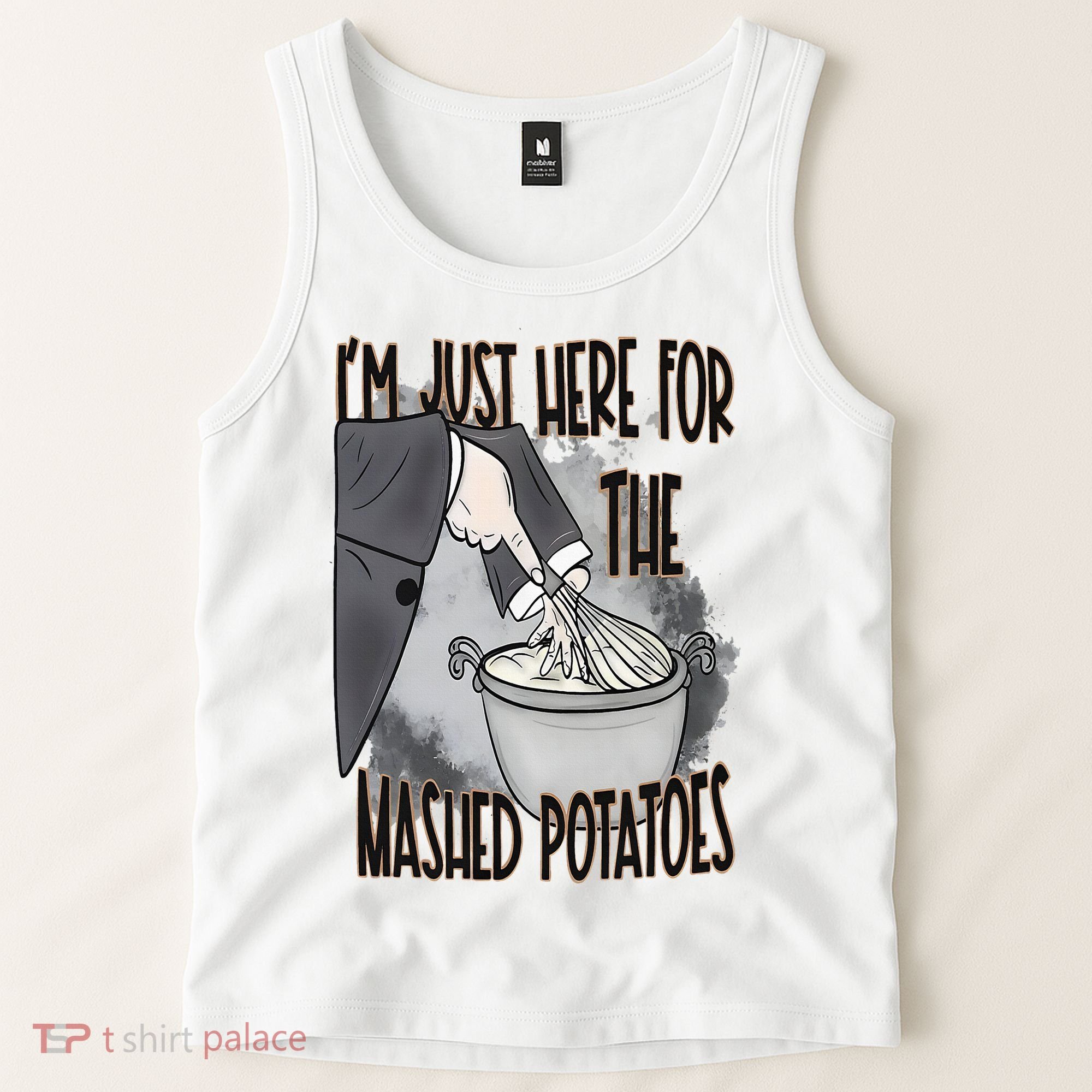 I'm Just Here For The Mashed Potatoes Cute Thanksgiving Food Tank Top