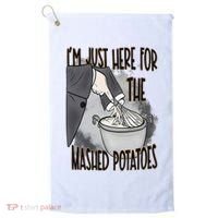 I'm Just Here For The Mashed Potatoes Cute Thanksgiving Food Golf Towel thumb 0