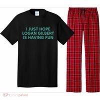I Just Hope Logan Gilbert Is Having Fun Pajama Set thumb 0