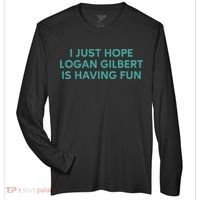 I Just Hope Logan Gilbert Is Having Fun Zone Performance Long-Sleeve T-Shirt thumb 0