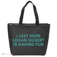I Just Hope Logan Gilbert Is Having Fun Tote Bag thumb 0