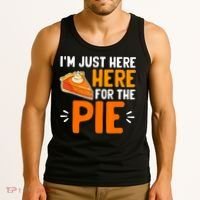 I'm Just Here For The Pie Thanksgiving Pumpkin Pie Family Tank Top thumb 3