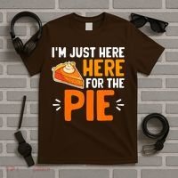 I'm Just Here For The Pie Thanksgiving Pumpkin Pie Family T-Shirt thumb 5
