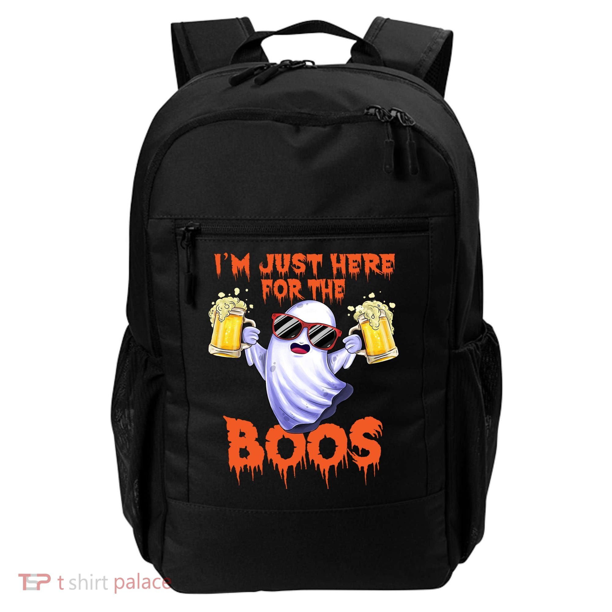 Im Just Here For The Boos Ghost Ing Halloween Beer Gift Backpack