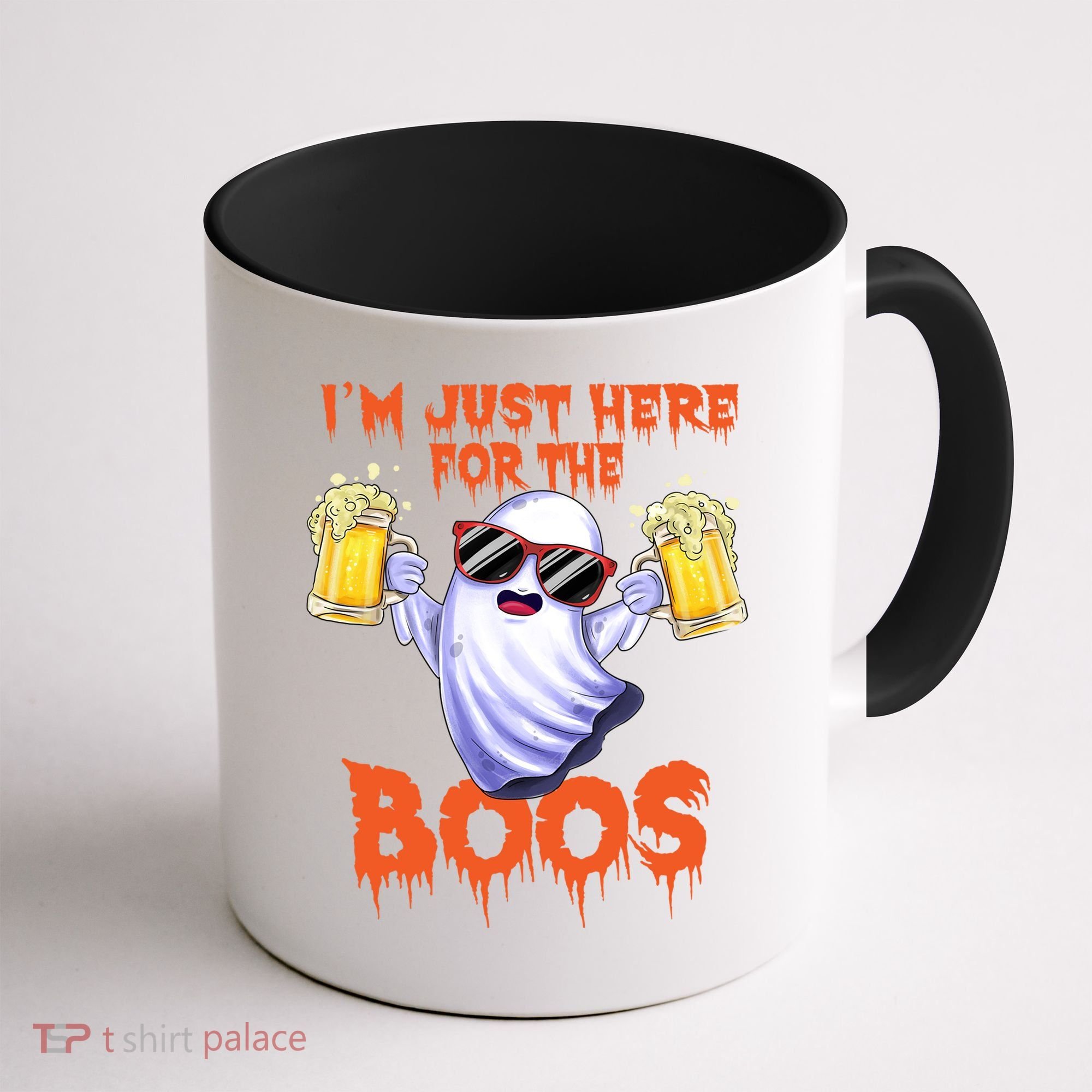 Im Just Here For The Boos Ghost Ing Halloween Beer Gift Coffee Mug