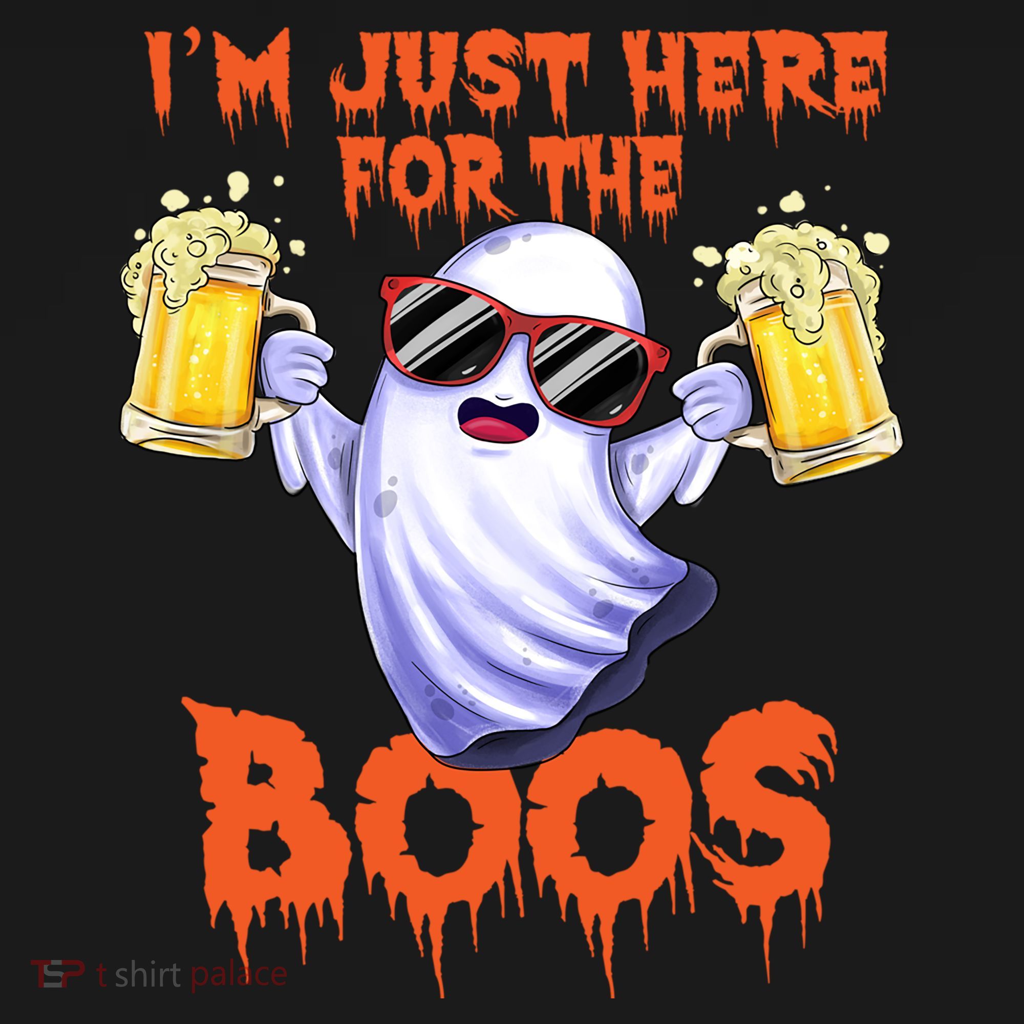 Im Just Here For The Boos Ghost Ing Halloween Beer Gift Women's Hoodie