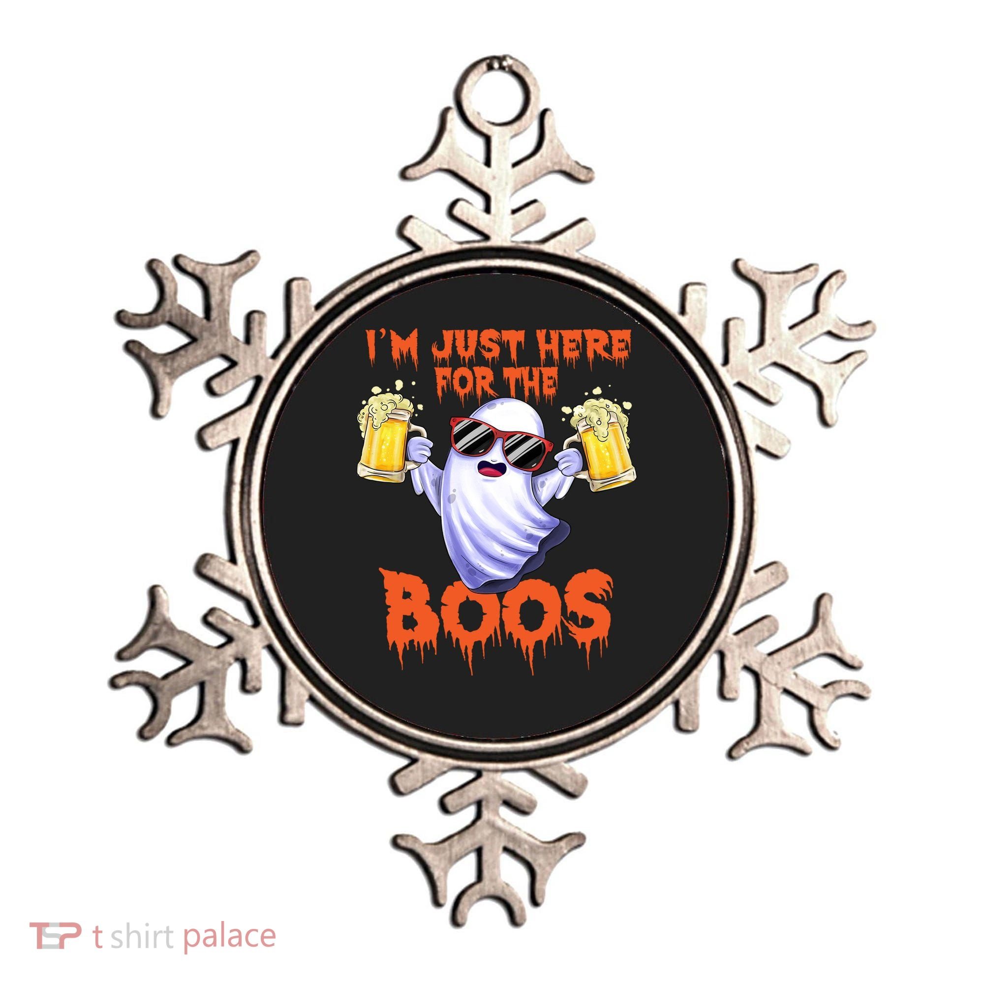 Im Just Here For The Boos Ghost Ing Halloween Beer Gift Ornament