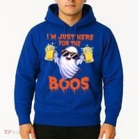 Im Just Here For The Boos Ghost Ing Halloween Beer Gift Hoodie thumb 2