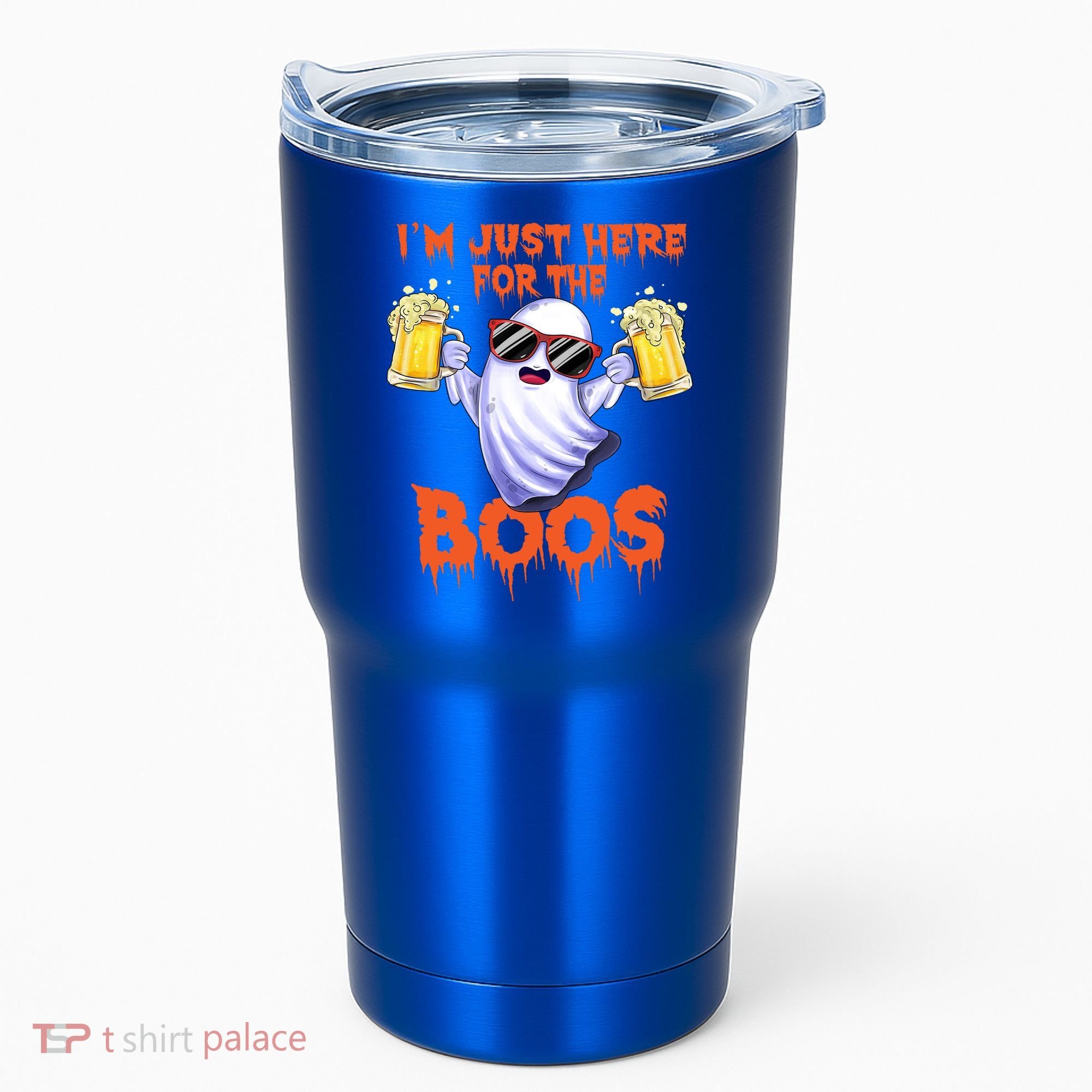 Im Just Here For The Boos Ghost Ing Halloween Beer Gift Tumbler
