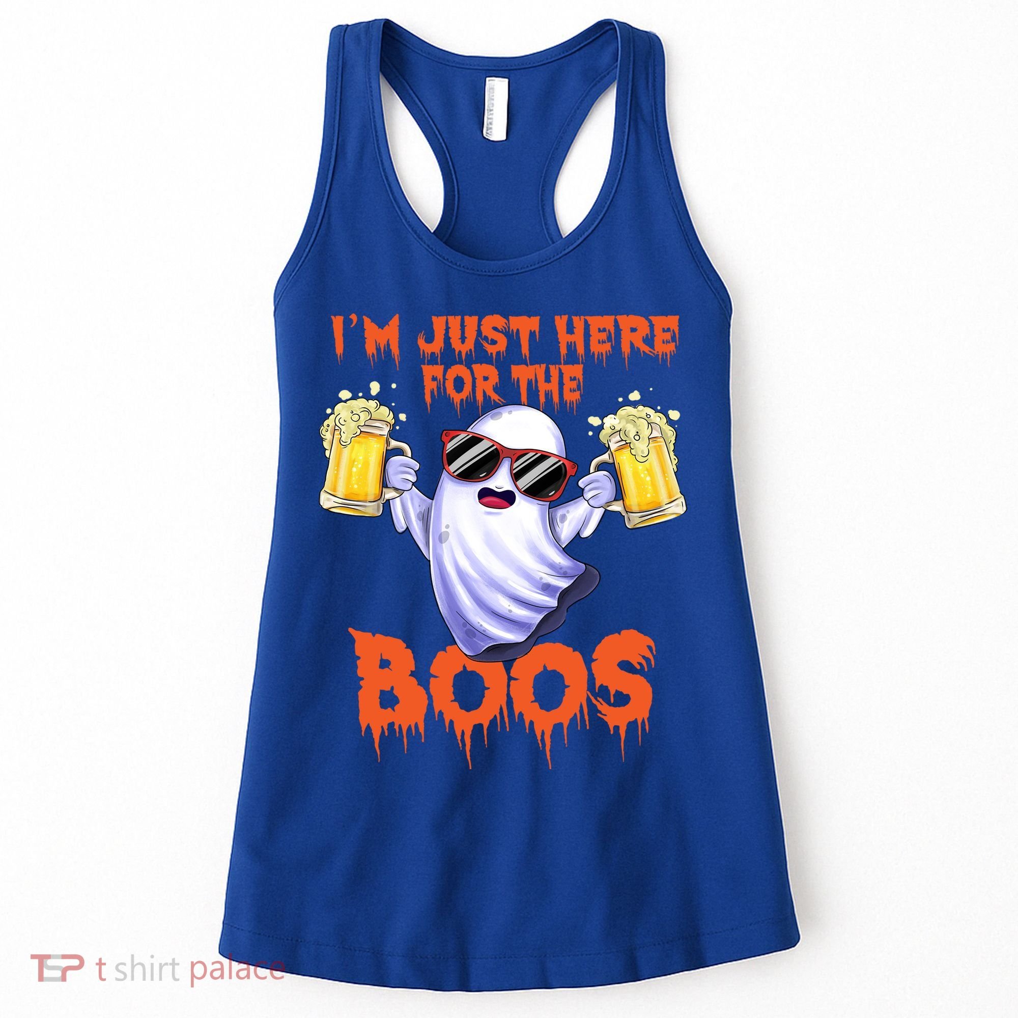 Im Just Here For The Boos Ghost Ing Halloween Beer Gift Women's Tank Top