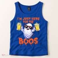 Im Just Here For The Boos Ghost Ing Halloween Beer Gift Tank Top thumb 2