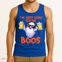 Im Just Here For The Boos Ghost Ing Halloween Beer Gift Tank Top thumb 3