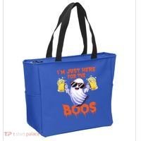 Im Just Here For The Boos Ghost Ing Halloween Beer Gift Tote Bag thumb 2