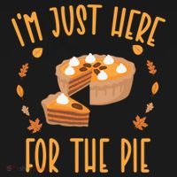 Im Just Here For The Pie Funny Thanksgiving Pumpkin Pie Gift Women's Hoodie thumb 2