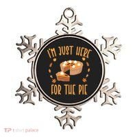 Im Just Here For The Pie Funny Thanksgiving Pumpkin Pie Gift Ornament thumb 0