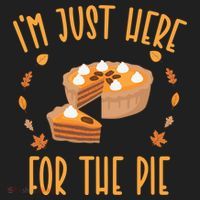Im Just Here For The Pie Funny Thanksgiving Pumpkin Pie Gift Hat thumb 2