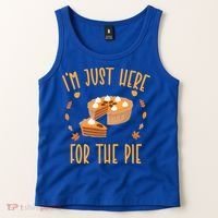 Im Just Here For The Pie Funny Thanksgiving Pumpkin Pie Gift Tank Top thumb 2