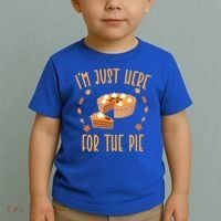 Im Just Here For The Pie Funny Thanksgiving Pumpkin Pie Gift Toddler T-Shirt thumb 2