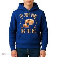 Im Just Here For The Pie Funny Thanksgiving Pumpkin Pie Gift Kids Hoodie thumb 4