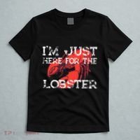 IM Just Here For The Lobster Funny Lobster Eating Seafood T-Shirt thumb 5
