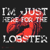 IM Just Here For The Lobster Funny Lobster Eating Seafood Hat thumb 2