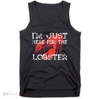 IM Just Here For The Lobster Funny Lobster Eating Seafood Tank Top thumb 0