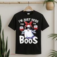 Im Just Here For The Boos Halloween Ghost Cute Funny T-Shirt thumb 2