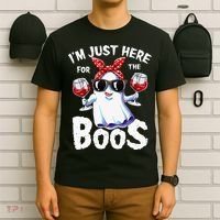 Im Just Here For The Boos Halloween Ghost Cute Funny T-Shirt thumb 6