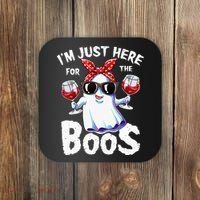 Im Just Here For The Boos Halloween Ghost Cute Funny Coaster thumb 0