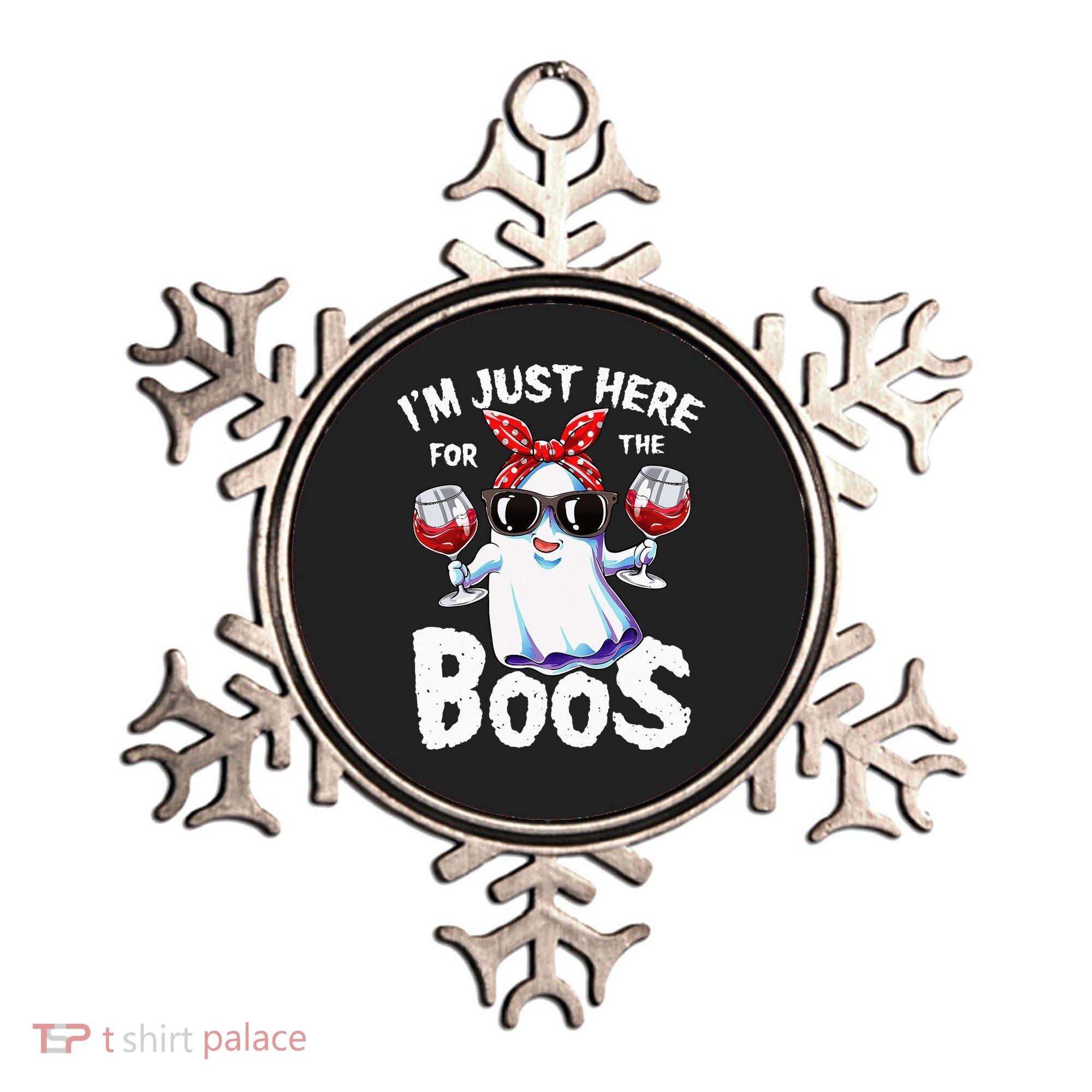 Im Just Here For The Boos Halloween Ghost Cute Funny Ornament