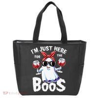 Im Just Here For The Boos Halloween Ghost Cute Funny Tote Bag thumb 0