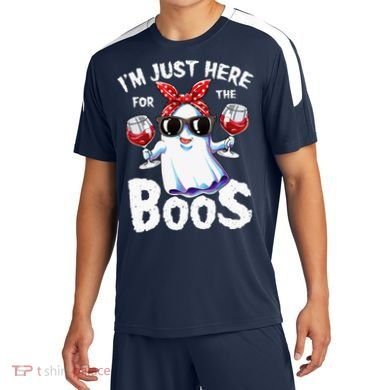Im Just Here For The Boos Halloween Ghost Cute Funny Soccer Jersey