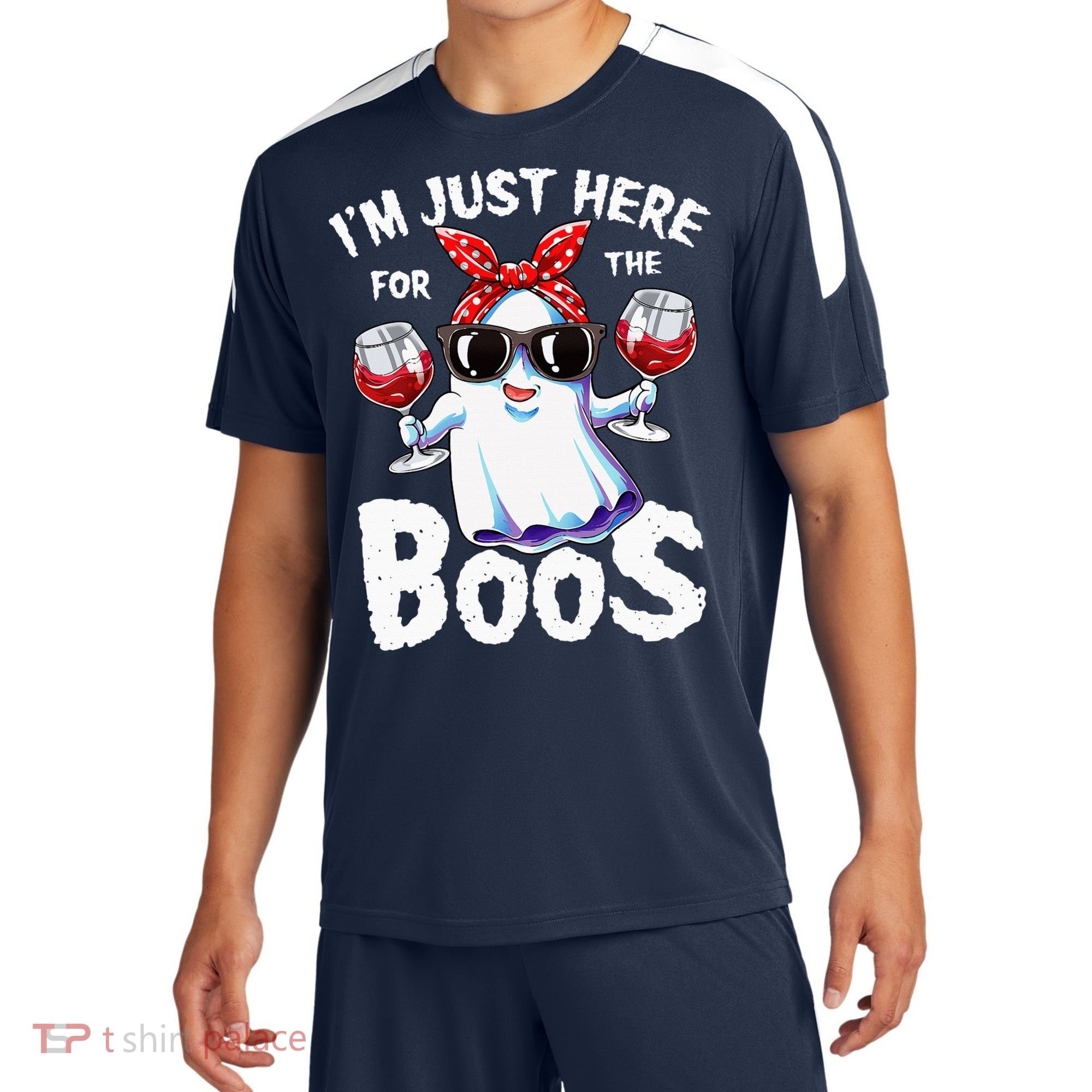 Im Just Here For The Boos Halloween Ghost Cute Funny Sport-Tek Competitor United Soccer Jersey