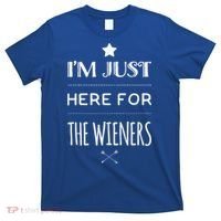 Im Just Here For The Wieners Summer Hot Dog Camping Funny Gift Great Gift T-Shirt thumb 0