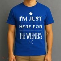 Im Just Here For The Wieners Summer Hot Dog Camping Funny Gift Great Gift T-Shirt thumb 3
