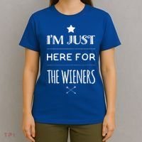 Im Just Here For The Wieners Summer Hot Dog Camping Funny Gift Great Gift T-Shirt thumb 4