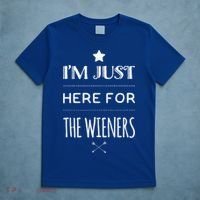 Im Just Here For The Wieners Summer Hot Dog Camping Funny Gift Great Gift T-Shirt thumb 5