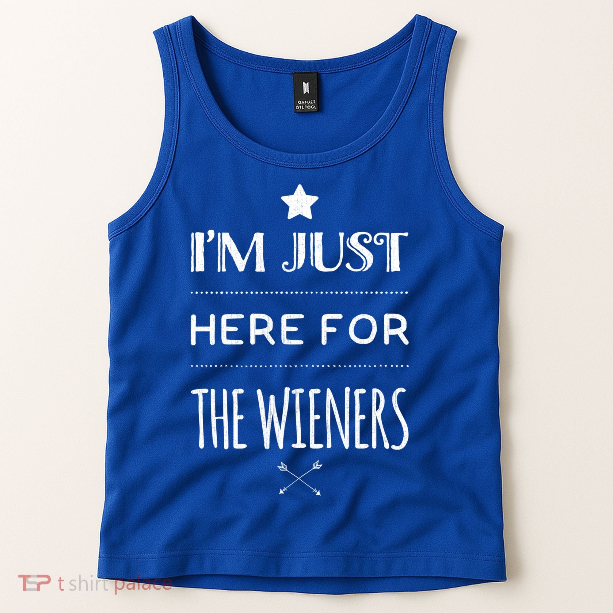 Im Just Here For The Wieners Summer Hot Dog Camping Funny Gift Great Gift Tank Top