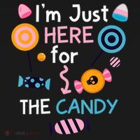 I'm Just Here For The Candy Cute Halloween Candy Party Women's Hoodie thumb 2