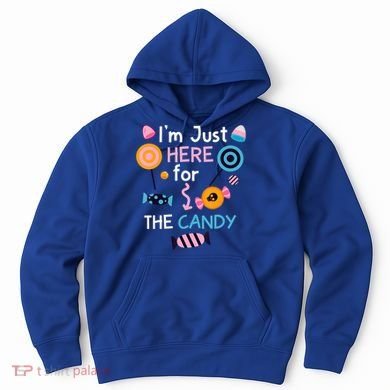 I'm Just Here For The Candy Cute Halloween Candy Party Hoodie