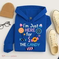 I'm Just Here For The Candy Cute Halloween Candy Party Hoodie thumb 4