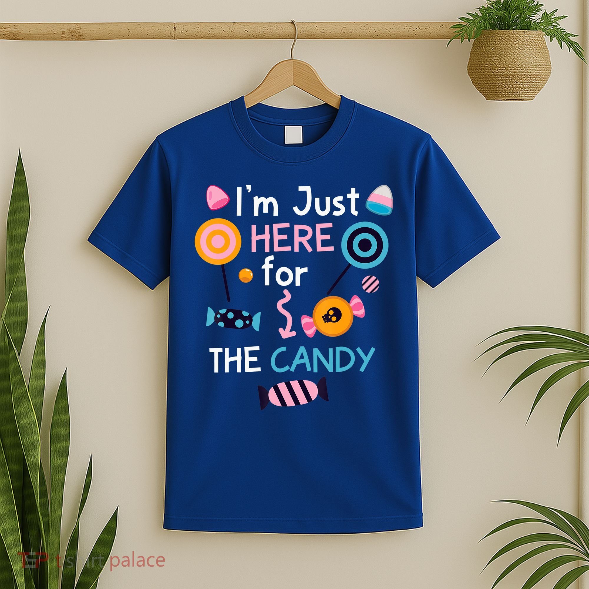 I'm Just Here For The Candy Cute Halloween Candy Party T-Shirt