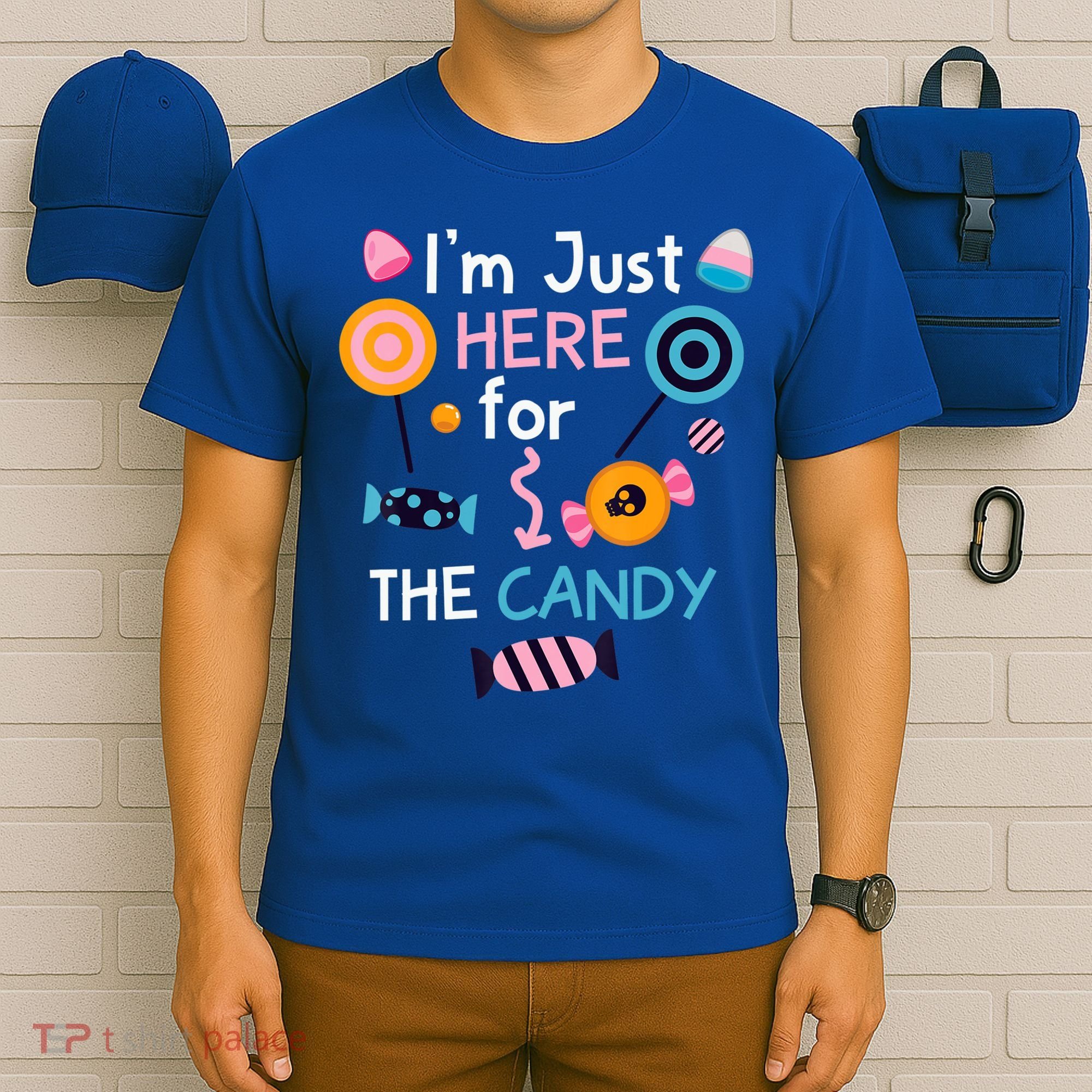 I'm Just Here For The Candy Cute Halloween Candy Party T-Shirt