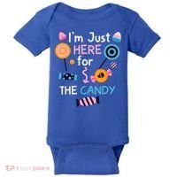 I'm Just Here For The Candy Cute Halloween Candy Party Baby Bodysuit thumb 0