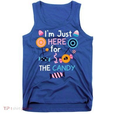 I'm Just Here For The Candy Cute Halloween Candy Party Tank Top
