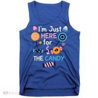 I'm Just Here For The Candy Cute Halloween Candy Party Tank Top thumb 0