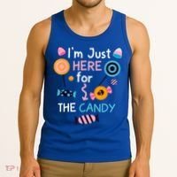 I'm Just Here For The Candy Cute Halloween Candy Party Tank Top thumb 3