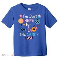 I'm Just Here For The Candy Cute Halloween Candy Party Toddler T-Shirt thumb 0