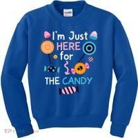 I'm Just Here For The Candy Cute Halloween Candy Party Kids Sweatshirt thumb 0