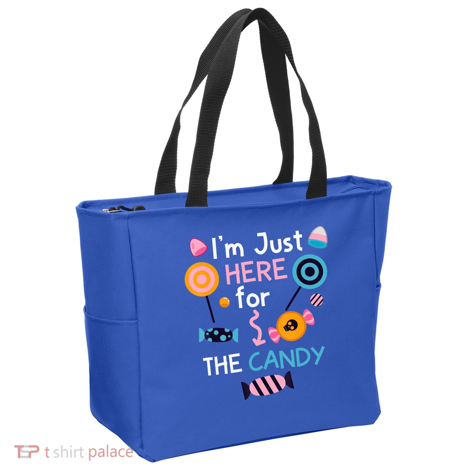 I'm Just Here For The Candy Cute Halloween Candy Party Tote Bag